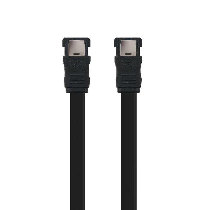 Nanocable 10.18.0401 Cable eSATA a eSATA SATA II Externo, 0.5 m, Negro, Hasta 3 Gbit/s