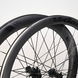 Vision Metron 60 Llanta de Carbono 60 mm Ancho 23 mm Compatible Shimano 11V Incluye Kit Tubeless 1390g