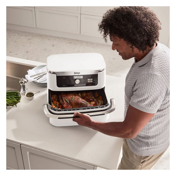 Ninja Freidora de aire Foodi Flex AF500EUWH - 10,4 L - 2470 W - Blanca