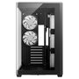 DeepCool Torre CG590U 5F Mini PC ATX Negro con Vidrio Templado, Multi-Color RGB, 3 Ventiladores 120mm, Sin Fuente, Máx GPU 41cm