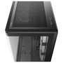 DeepCool Torre CG590U 5F Mini PC ATX Negro con Vidrio Templado, Multi-Color RGB, 3 Ventiladores 120mm, Sin Fuente, Máx GPU 41cm