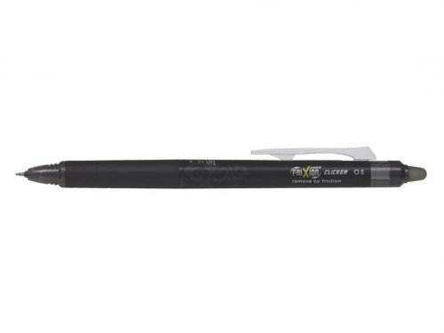 Pilot FriXion Point Clicker Bolígrafo Gel Retráctil, Punta Fina 0.5mm, Negro