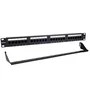 Phasak PU 2424 Patch Panel de 24 puertos Cat.6 1U con organizador