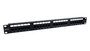 Phasak PU 2424 Panel de transferencia de 24 puertos Cat. 6 UTP 1U negro