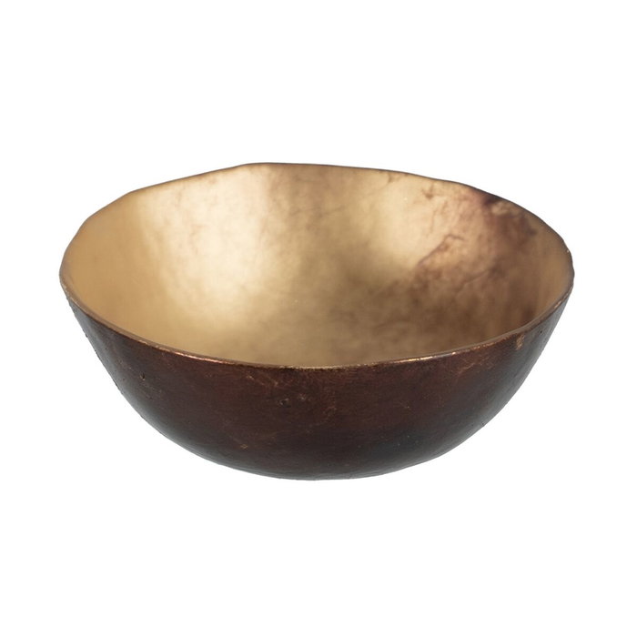 Ixia Bowl Decorativo de Cristal Marrón-negro 13 x 13 x 4,50 cm