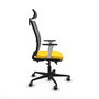 PIQUERAS Y CRESPO Silla de oficina Haches Sincro/Traslack Amarillo y Gris