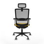 PIQUERAS Y CRESPO Silla de oficina Haches Sincro/Traslack Amarillo y Gris