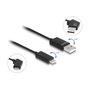 DeLOCK Cable USB 2.0 de Tipo-A a USB Type-C™ giratorio 60 W 1,2 m