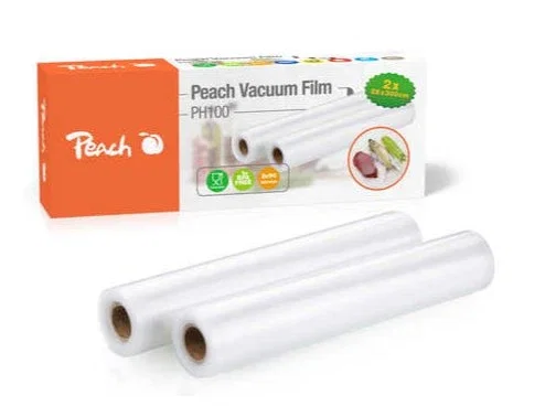 Peach Film para Envasadora al Vacío PH100, 2 Rollos de 28 x 300 cm Peach Film para Envasadora al Vacío PH100, 2 Rollos de 28 x 300 cm