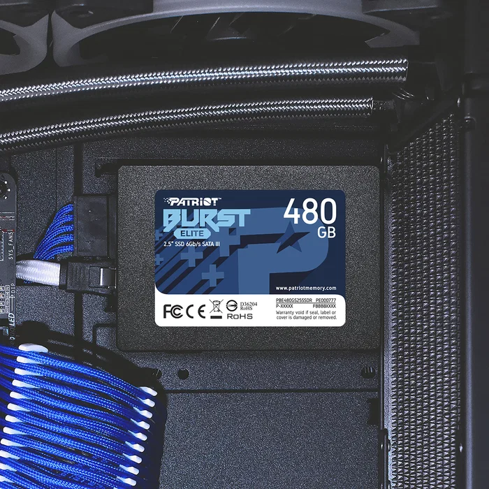 Patriot Burst Elite SSD de 480 GB 2.5" SATA III - Lectura 450 MB/s, Escritura 320 MB/s para PC y Portátil Patriot Burst Elite SSD de 480 GB 2.5" SATA III - Lectura 450 MB/s, Escritura 320 MB/s para PC y Portátil