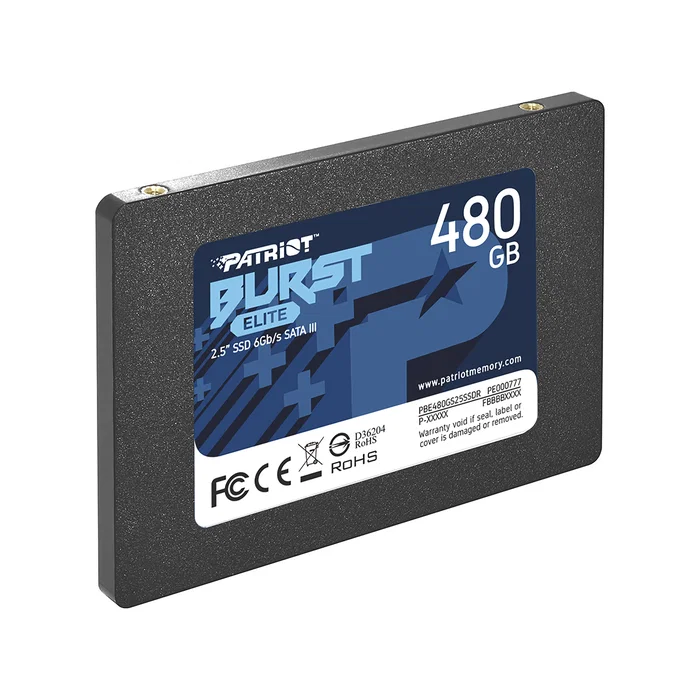Patriot Burst Elite SSD de 480 GB 2.5" SATA III - Lectura 450 MB/s, Escritura 320 MB/s para PC y Portátil Patriot Burst Elite SSD de 480 GB 2.5" SATA III - Lectura 450 MB/s, Escritura 320 MB/s para PC y Portátil
