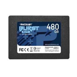 Patriot Burst Elite SSD de 480 GB 2.5" SATA III - Lectura 450 MB/s, Escritura 320 MB/s para PC y Portátil