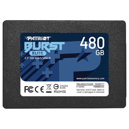 Patriot Burst Elite 480GB SSD SATA3 2.5" - 450 MB/s Lectura, 320 MB/s Escritura, PE777 - Para PC/Portátil
