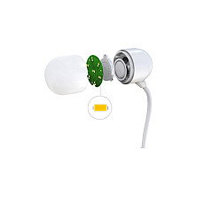 Terratec 324190 Cargador Inalámbrico Lámpara LED de 420 lm con Función Light & Sound, Blanco, Universal, Clase D