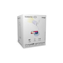 Terratec 324190 Cargador Inalámbrico Lámpara LED de 420 lm con Función Light & Sound, Blanco, Universal, Clase D