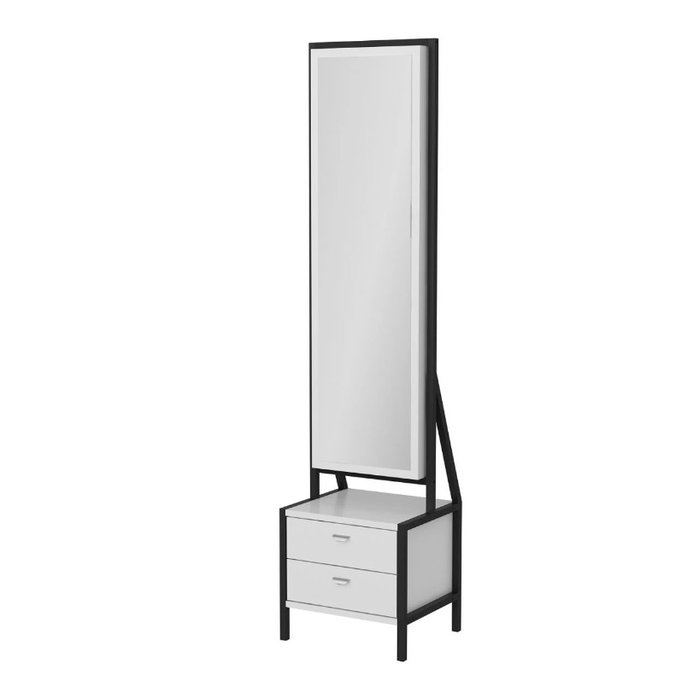 Hanah Home Mesa de Maquillaje Elegante Blanca con Almacenamiento, 41x170x35 cm