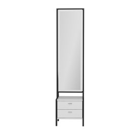 Hanah Home Mesa de Maquillaje Elegante Blanca con Almacenamiento, 41x170x35 cm