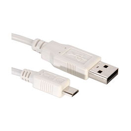 VALUE USB2.0 KABEL A-MICROB 3M Cable USB 2.0, A - Micro B, Macho/Macho, 3.0m, Blanco