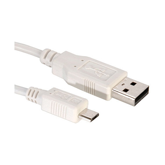 VALUE Cable USB 2.0 A a Micro B 3m Blanco VALUE Cable USB 2.0 A a Micro B 3m Blanco