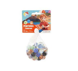 Color Baby - Red con 49 Canicas Multicolor, Juego de Canicas, Edad Mínima Recomendada 36 Meses