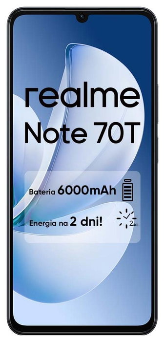 Realme Note 70T Negro Obsidiana 4GB 256GB