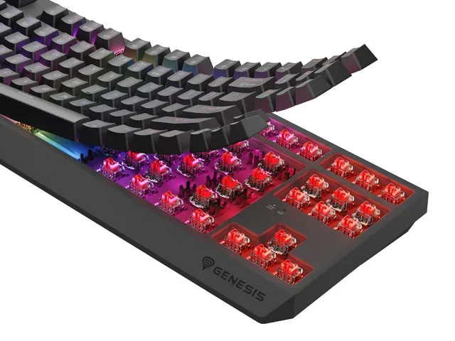 Genesis Thor 230 TKL Wireless RGB Teclado Mecánico Inalámbrico Outemu Red Hot-Swap QWERTY Polaco