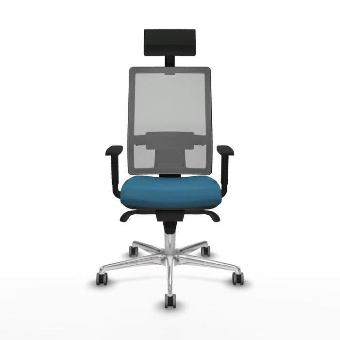 PIQUERAS Y CRESPO Silla de oficina Horna con Mecanismo Sincro, Verde petróleo y Gris PIQUERAS Y CRESPO Silla de oficina Horna con Mecanismo Sincro, Verde petróleo y Gris