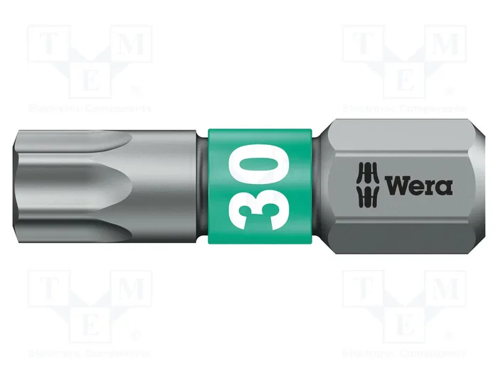 WERA Punta de destornillador Torx® TX30 BiTorsion 1/4 de 25 mm WERA Punta de destornillador Torx® TX30 BiTorsion 1/4 de 25 mm