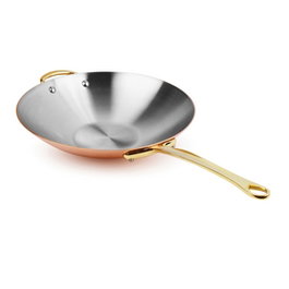 MAUVIEL Sartén Wok Cuprinox 30 cm