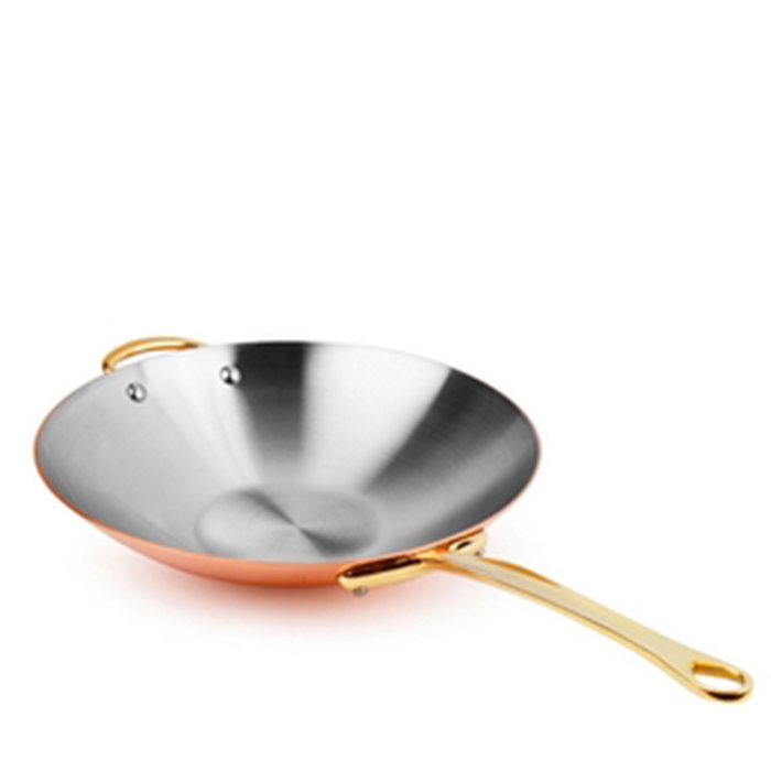 MAUVIEL Sartén Wok Cuprinox 30 cm