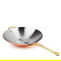 MAUVIEL Sartén Wok Cuprinox 30 cm
