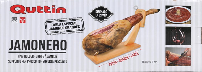 Quttin Soporte Jamonero Eco 49 x 17,5 x 6 cm (4 Unidades)
