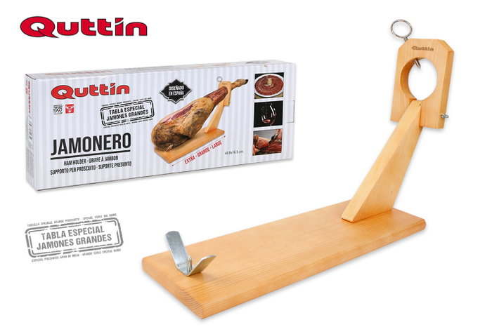 Quttin Soporte Jamonero Eco 49 x 17,5 x 6 cm (4 Unidades) Quttin Soporte Jamonero Eco 49 x 17,5 x 6 cm (4 Unidades)