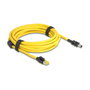 DeLOCK Cable de red Cat6 RJ45 a terminal de bloque de 8 pines 5 m amarillo