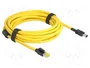 DeLOCK Cable de red Cat6 RJ45 a terminal de bloque de 8 pines 5 m amarillo