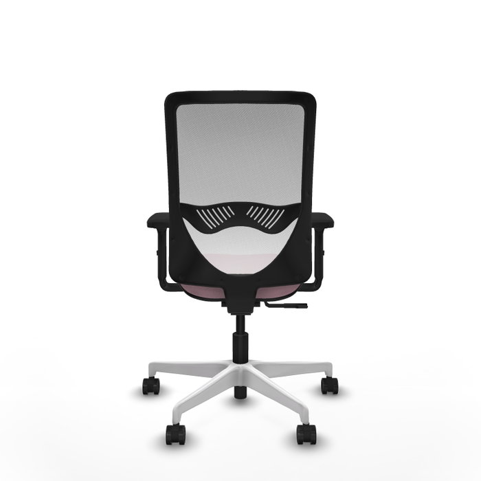 PIQUERAS Y CRESPO Silla de oficina Zulema Rosa con respaldo de malla blanco PIQUERAS Y CRESPO Silla de oficina Zulema Rosa con respaldo de malla blanco