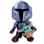 Simba Peluche Star Wars Mandalorian con Mini Grogu 25 cm