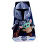 Simba Peluche Star Wars Mandalorian con Mini Grogu 25 cm