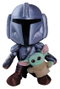 Simba Peluche Star Wars Mandalorian con Mini Grogu 25 cm