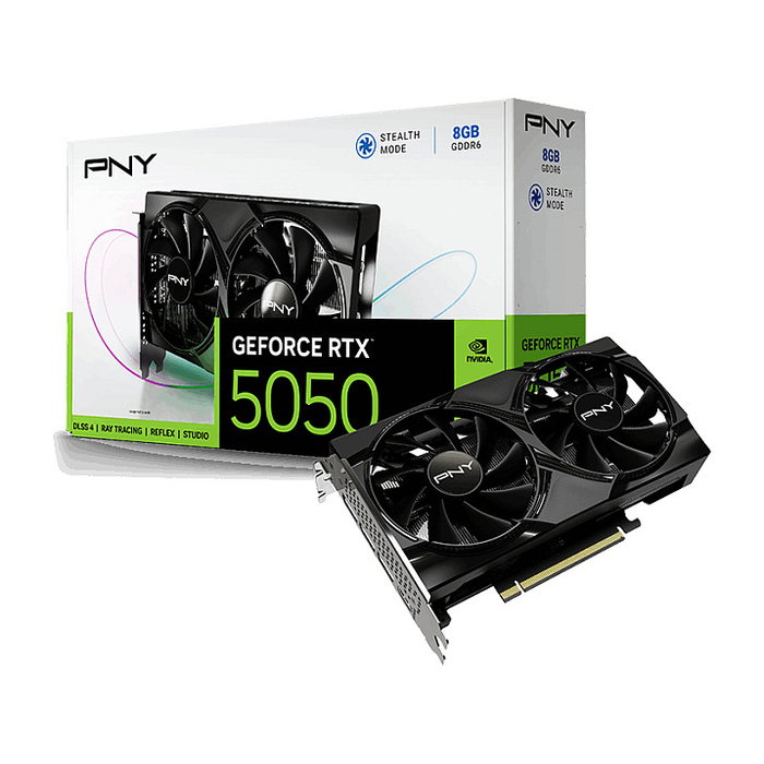 PNY Tarjeta Gráfica GeForce RTX 5050 Dual Fan 8GB GDDR6