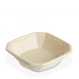 Duni OCTABAGASSE Bol 65 cl - Vaso de Caña de Azúcar, Color Marrón (Paquete de 300 unidades)