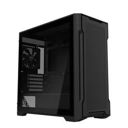 Gigabyte C102 Glass Torre PC Gaming Midi-Tower Negro, micro-ATX/Mini-ITX, Panel Lateral de Cristal Templado, 2x USB 3.0, con Ventiladores