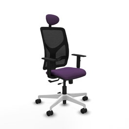 PIQUERAS Y CRESPO Silla de oficina Motilla con mecanismo Sincro/Traslack Morada