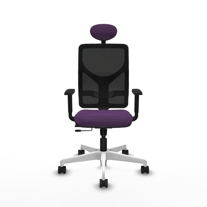 PIQUERAS Y CRESPO Silla de oficina Motilla con mecanismo Sincro/Traslack Morada