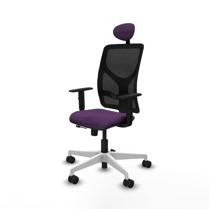 PIQUERAS Y CRESPO Silla de oficina Motilla con mecanismo Sincro/Traslack Morada
