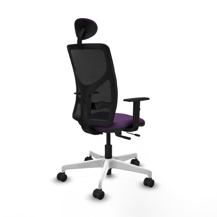PIQUERAS Y CRESPO Silla de oficina Motilla con mecanismo Sincro/Traslack Morada