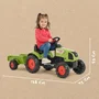 Falk Tractor de Pedal Claas Arion 410 con Remolque para Niños