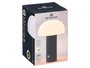 Giftdecor Lámpara de Sobremesa Negra de Plástico ABS, Dimensiones 14.5 x 22 x 14.5 cm (Set de 8)
