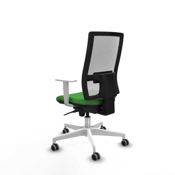 PIQUERAS Y CRESPO Silla de oficina Horna Verde con Respaldo Blanco