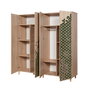 Hanah Home İmaj-121 Armario Roble Sonoma 180x192x52 cm Tablero de Partículas Melamina Diseño Moderno Elegante Amplio Almacenamiento